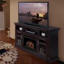 Dimplex Bailey 66-Inch Electric Fireplace Media Console - Espresso - GDS25-1245E