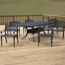 Lakeview Outdoor Designs Heritage Aluminum 6 Person Dining Set