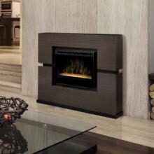 Dimplex Linwood 65-inch Electric Fireplace With Glass Embers - Rift Grey - GDS33G-1310RG