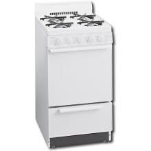 Premier SAK100O 20 Inch Gas Range With Electronic Ignition And 4 Inch Back-guard - White On White Premier SAK100O 20 Inch Gas Range With Electronic Ignition And 4 Inch Back-guard - White On White