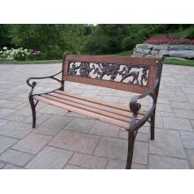 Oakland Living Animal Cast Iron Patio Kiddy Bench - Antique Bronze