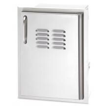 American Outdoor Grill 14-Inch Left Hinged Single Access Door With Tank Tray & Louvers - Vertical - 20-14-SSDLV image