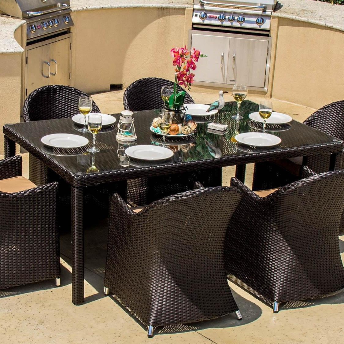 Providence 7 Piece Resin Wicker Patio Dining Set By Lakeview Outdoor