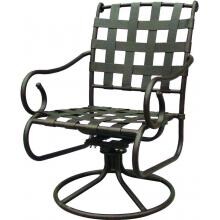 Darlee Malibu Cast Aluminum Patio Swivel Rocker Dining Chair - Antique Bronze