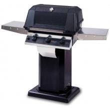 MHP Gas Grills W3G4DD Natural Gas Grill W/ SearMagic Grids On Black Patio Base