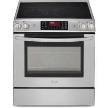 LG LSE3090ST 30-Inch Slide-In Electric Range - Stainless Steel