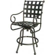 Darlee Malibu Cast Aluminum Patio Swivel Bar Stool - Antique Bronze