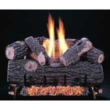 Rasmussen 24 Inch Chillbuster Gas Log Set With Vent Free Natural Gas Chillbuster Dual Burner - Manual Safety Pilot