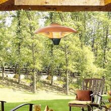 Fire Sense 700/800/1500 Watt Hanging Electric Halogen Patio Heater - Copper