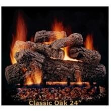 Hargrove Gas Logs 24-Inch Classic Oak Vented Gas Log Set With E-Burner