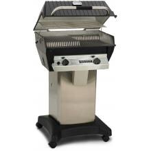Broilmaster R3N Infrared Natural Gas Grill On Stainless Steel Cart image