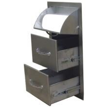 Sole Gourmet 20 Inch Paper Towel Holder & Double Drawer Combo image