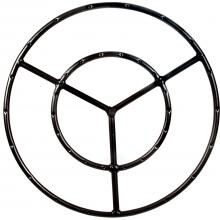 19 Inch Round Double Natural Gas Fire Pit Ring