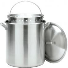 Bayou Classic Pots With Full Sized Basket 100 Quart Aluminum Stock Pot image