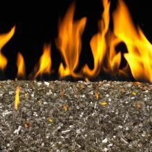 Peterson Real Fyre 30-Inch Bronze Reflective Fire Glass Set With Vented Propane G45 Burner - Manual Safety Pilot image