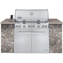 Weber Summit S-660 Built-In Natural Gas Grill With Rotisserie & Sear Burner