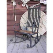 Groovy Stuff Teak Wood Ironhorse Rocking Chair - TF-755