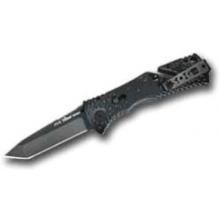 SOG Knives Trident Folding Blade, Tanto Black TiNi