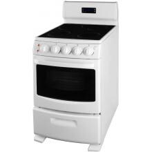 Summit White Pearl Series REX204W 20-Inch Freestanding Electric Range - White