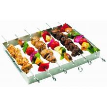 Stainless Steel Folding Shish Kebab & Skewer Set