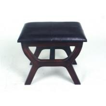 International Caravan Rectangular Stool - Black - YWLF- 2138BK image
