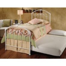 Hillsdale Maddie White Metal Bed Set With Frame And Trundle - Twin - 325BTWHTR image