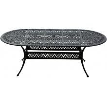Rosedown 86 X 42 Inch Oval Cast Aluminum Patio Dining Table By Lakeview Outdoor Designs image