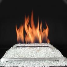 Rasmussen 30-Inch Platinum ALTERNA FireGlitter Set With Vent Free Propane Stainless Steel Chassis Burner - Manual Safety Pilot image