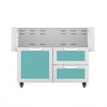 Hestan Double Drawer And Door Tower Cart For 42-Inch Gas Grill - Bora Bora - GCR42-TQ image