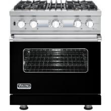 Viking VDSC530T-4BLP 30-Inch Professional Series Dual Fuel Electronic Control Propane Gas Range With 4 Burners - Black