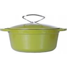 Lodge Dutch Ovens L Series 6 Quart Enamel Cast Iron Dutch Oven, Apple Green - E6D50