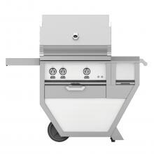 Hestan Deluxe 30-Inch Freestanding Natural Gas Grill W/ Sear Burner, Rotisserie, Worktop & Storage Drawer - Froth - GMBR30CX-NG-WH image