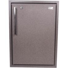 Sunset Bay Outdoor 17-Inch Powder Coated Aluminum Right-Hinge Single Door Enclosed Cabinet - Brown Speckle - SDRH-FS image