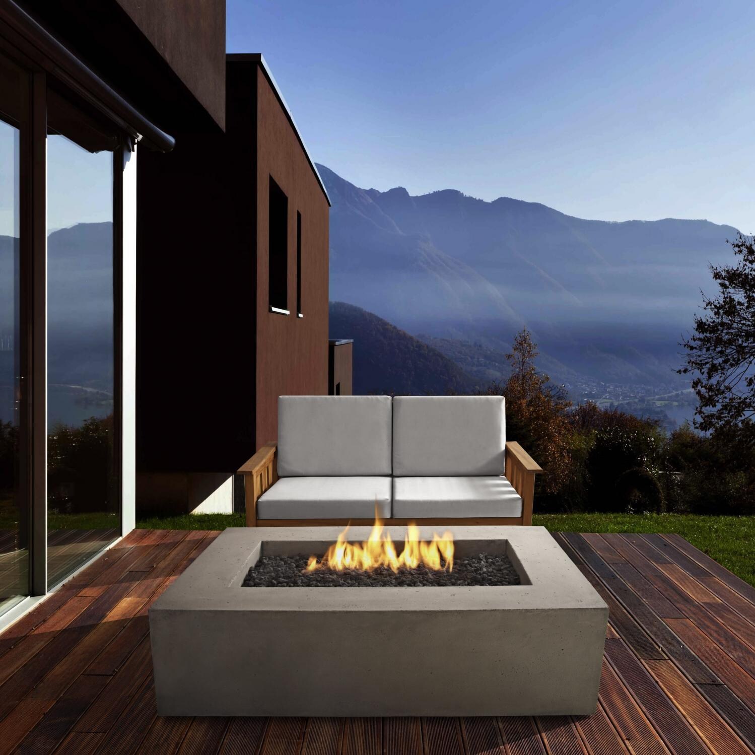 Baltic 50 Inch Natural Gas Fire Pit Table By Real Flame