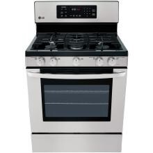 LG LRG3093ST 30-Inch Self-Cleaning Single Oven Gas Range - Stainless Steel