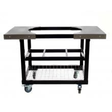 Primo Steel Cart With Stainless Steel Side Tables For Oval XL