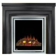 Napoleon EFMM30K Electric Fireplace With Log Set / Metro Mantel - Black