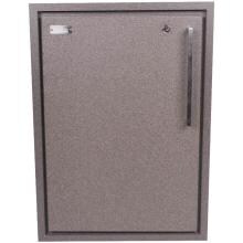Sunset Bay Outdoor 17-Inch Powder Coated Aluminum Left-Hinge Single Door Enclosed Cabinet - Brown Speckle - SDLH-FS image