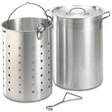 Fire Magic 26 Quart Aluminum Turkey Fryer Pot With Basket And Thermometer