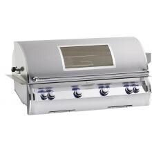 Fire Magic Echelon Diamond E1060i 48-Inch Built-In Natural Gas Grill With One Infrared Burner, Analog Thermometer And Magic View Window - E1060i-4LAN-W image