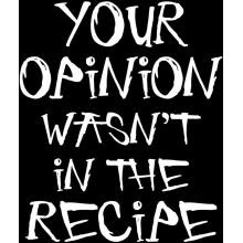 Attitude Aprons Your Opinion Apron