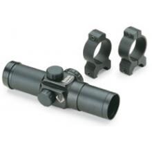 Bushnell Trophy Scope Rifle Scope - 1x28mm - 4 Dial-in Red/Green Electronic Reticle - Black Matte - 730135