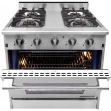 NXR 30 Inch 4-Burner Natural Gas Professional Indoor Range DRGB3001