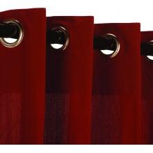 WeatherSmart Outdoor Curtain With Grommets By Hatteras Outdoors - 52 1/2 X 84 Inch - Garnet
