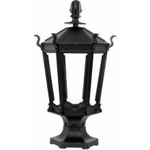 American Gas Lamp Works GL900 Cast Aluminum Manual Ignition Natural Gas Light With Open Flame Burner And Pedestal Mount image