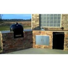 Primo Oval XL Installed in Outdoor Kitchen 
