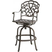 Darlee Catalina Cast Aluminum Patio Swivel Bar Stool - Antique Bronze