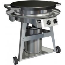 Evo Professional Classic Wheeled Cart Flattop Propane Gas Grill With Ceramic Cooking Surface image