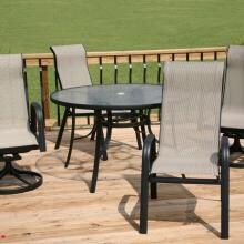 Lakeview Outdoor Designs Madison Bay Sling 4 Person Dining Set