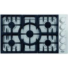 DCS 36-Inch 5-Burner Natural Gas Drop-In Cooktop By Fisher Paykel - CDV-365-N